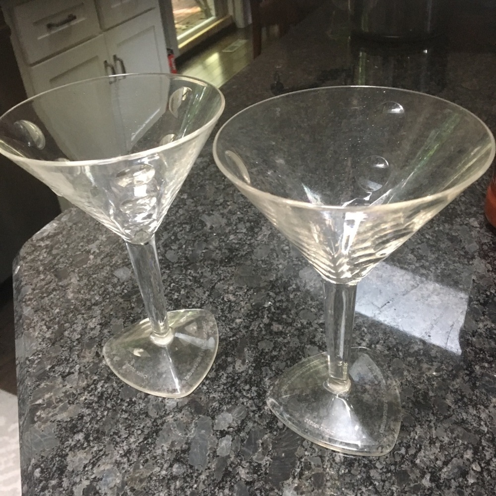 Martini plastic glasses (set of 2)